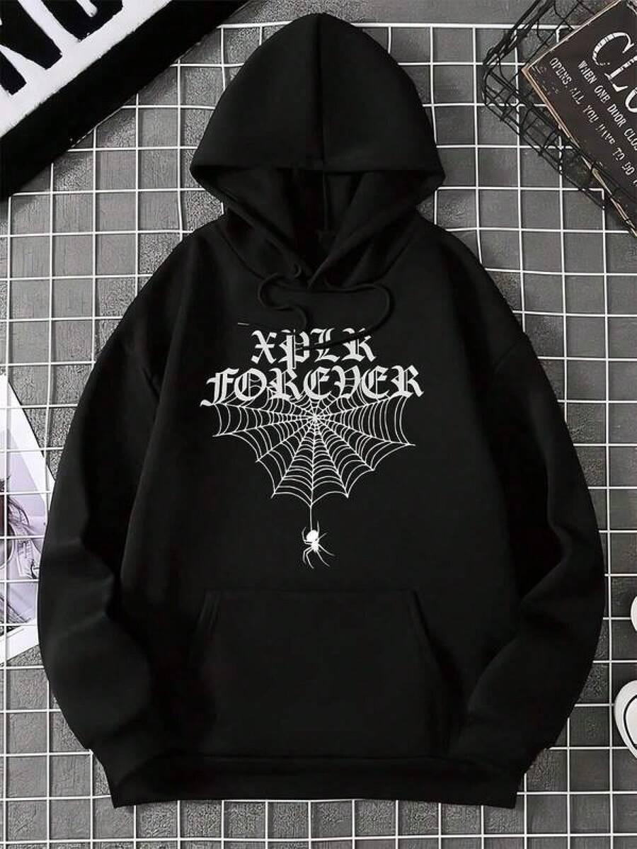 Men Outdoor Hoodies & Sweatshirts - Black - View 1