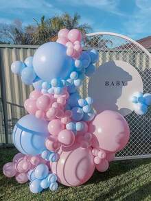17/37/67/107/207 piezas Globos azul pastel de diferentes tamaños 36 18 12 10 5 pulgadas para guirnaldas y , globos de látex azul claro para decoración de cumpleaños, boda, bautizo, baby shower, revelación de género, Pascua, aniversario, graduación, despedida de soltero - Celeste - Ver 8