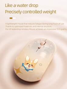 HP 惠普无线静音鼠标，符合人体工学的右手设计，2.4GHz稳定连接，适用于台式机和笔记本电脑 - 粉色 - 查看 9