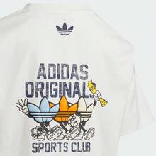 Adidas Kids RETRO SPORTS SET, Classic Print Loose Fit Short Sleeve Outfit - White - View 8