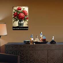 Vintage Metal Sign "Story Of Flowers" - 8X12 Inches, Suitable For Home, Bar, Café, Or Garage Wall Decor, A Perfect Room Decoration - 1PC - 查看 6