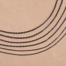 2米时尚不锈钢扁平细O形链，适用于DIY项链、手链、串珠首饰和珠宝制作 - 不銹鋼鏈條 - 查看 9