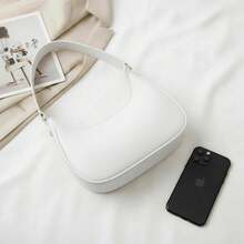 Santorini handbag Women's Baguette Bag, Spacious, Beautiful, Medium-Sized, Stylish, Casual Shoulder Bag - 白色 - 查看 1