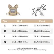 Arnés reflectante ajustable para mascotas y correa, adecuado para perros medianos y pequeños, diseño integrado de mochila para viajes al aire libre, senderismo y paseos, mochila con correa para el pecho de la mascota - Multicolor - Ver 4