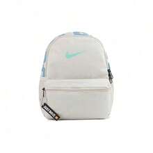 Mochila deportiva casual con cierre de cremallera de Nike, talla regular, para mujer, color gris y blanco - Blanco - Ver 9