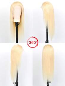 30 Inch 613 Lace Front Wig Human Hair 13X4 Blonde Straight Transparent Lace Frontal Wigs Human Hair Pre Plucked With Baby Hair 180% Density Blonde Wigs Human Hair - S613 - View 3