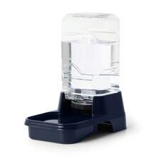 Automatic Pet Water Dispenser For Small Dogs And Cats, 0.4 Gallon  Gravity-Fed Waterer Bowl, Navy Blue - 1 - 查看 3