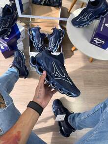 Men's Tennis Shoes MZ 14, Gym, Training, Running, Leisure, Premium Line. - 海軍藍白色 - 查看 1