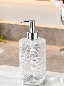 300/400ML/600ML Hotel Bathroom Shower Gel/Shampoo Refillable Bottle, Soap Dispenser - Transparent White - View 7