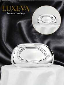 Women's Metallic Evening Handbags, Glamorous Crossbody Handbags, Party Mini Clutch Purse, Party Dress Evening Dress & Sequin Dress Evening Clutch Purses, Women Acrylic Handbags Metallic Handlebars Shoulder Crossbody Bag, Wedding Party Casual Perfectly Matching With Bridal & Gold Heels, Travel Essential, Bags, Beach Bag, Summer, Purses And Bags Women, Easter, Octobuddy, Boho, Key Chains, Cruise Essential, Wedding Items, Polka Dot, Beach Accesories For Women, Travel Accesoires, Car Acessesories, Vacation Essentials, Travel Essentials For Women, Beach Bag[US-Based Shipping] - 銀色 - 查看 3