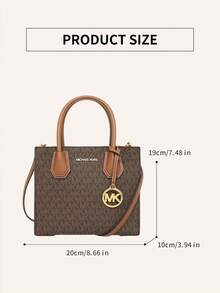 Michael Kors Bolso cruzado de cuero mediano Mercer, para uso diario y traslados - Marrón - Ver 7