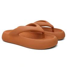 Women's Soft Cloud Flip-Flops, Super Comfortable And Soft - 焦糖-焦糖 - 查看 2