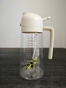 1 Stück kreative Olivenöl-Sprühflasche mit Nachfüllbehälter - Multifunktions-Küchen-Sprüher, nachfüllbares Design, kompatibel mit Heißluftfritteuse, Salatdressing, Grillen, Backen - geeignet für Ofen und Flüssigkeitssprühung, Dual-Funktion Öl-Ausgießen und Sprühflasche, mit 2D-Grafik-Design, geeignet für Heißluftfritteuse und Küche, perfekt als Geschenk zum Valentinstag, Muttertag, Vatertag, Weihnachten, Thanksgiving, Geburtstag - Weiss - Übersicht 11