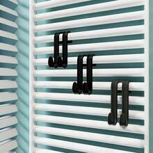 1/3pcs Towel Rack Hooks, Radiator Mounted Hanger Clips, No Drilling Strap Hooks For Hanging Towels & Clothes, Multifunctional Drying Rack, Suitable For Bathroom, Kitchen, Laundry Room Storage, Space Saving Home Decor, Dorm Essential, Housewarming Gift, Spring Home & Back To School Necessity - Black - View 5