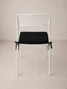 Soft, Fluffy Chair Cushion For Garden, Balcony, And Living Room – Single Bottom Piece In Der Turkei - Black - View 2