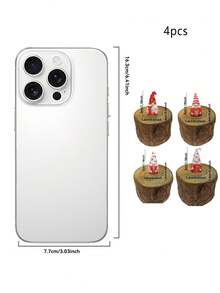 1件/4件情人节爱心矮人桌面摆件，浪漫情书装饰，可爱北欧风矮人摆件，适用于书架、书桌、家居装饰、情人节装饰、浪漫礼物、周年纪念求婚氛围装饰、美学家居装饰、节日拍照道具，农舍风格可爱装饰套装 - 彩色 - 查看 14