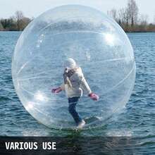 1.5M Water Walking Ball Roll Ball Inflatable Walking Ball PVC Zorb Ball Tizip Zipper With Air Blower (1.5M) - Trong sáng - Xem 6