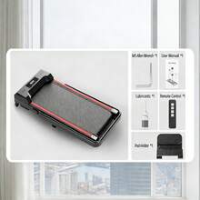 3.0 HP Quiet Folding Treadmill, 3 Workout Modes, Knee Protection Cushioning, Space Saving Under Bed Storage, For Home Apartment Office Fitness - 美規B型插(110-127V) - 查看 6