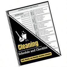 2Pcs Family Cleaning Schedule Planner, Daily, Weekly, Monthly Cheaning Checklist, Paper Material, Easy-To-Follow Clean Organizer For Adults Planning Sheets - 2pcs - View 5