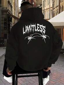 Men Outdoor Hoodies & Sweatshirts - Black - View 7