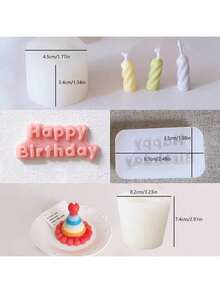 DIY Birthday Gift Set Aromatherapy Plaster Multifunctional Silicone Mold - White - View 4