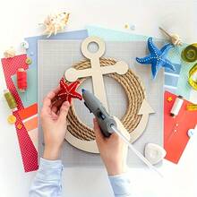 4pcs/8pcs Wooden Sword-Shaped Cutouts, Suitable For Painting And As Decorative Hanging Ornaments For Holidays, Weddings, Pirate-Themed Birthday Parties - Multicolor - View 10