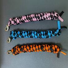 Horse Supplies - Thickened Horse Lead Rope, Large Silver Metal Buckle & Hook, 4-Strand Braided Horse Leash, Pet Leash - Multicolor - View 5