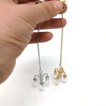 1pc (Random Style) Mini Metal Crystal Pendant Light, 1 Pair Crystal Wall Lamps, Crystal Pendant Light Fixtures. Suitable For Decorating Mini Houses, Living Rooms, Bedrooms, Kitchens, Walls And Ceilings. The Charming Mini Crystal Pendant Lights Showcase The Appeal And Vivid Details Of The Miniature World. Ideal For Valentine's Day, Thanksgiving, Easter And Christmas!