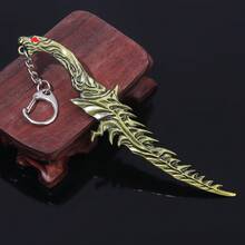 14cm Dark Moon Greatsword Elden Ring Bloodhound's Fang Keychain Cosplay Prop, Unisex Backpack Decoration - one-size - View 12