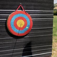 Archery Target, 5 Layers 20" Arrow Target, Traditional Solid Straw Round Archery Target Shooting Bow, Hand-Made Arrows Target, Coloured Rope Target For Backyard Outdoor Hunting Shooting Practice - 20x20x4 Inches - View 9