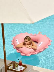 1个闪亮充气游泳圈，沙滩必备，泳池漂浮物，派对装饰，夏季礼物，高品质水上游戏配件，设计优雅，浮力可靠，家用游泳池设备 - 多款 - 查看 8