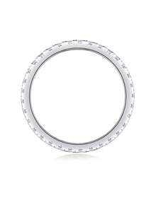 925er Sterling Silber Moissanit Ring, hypoallergen, Verlobungs-/Eheringr, minimalistisches einzigartiges Design, vielseitig für den täglichen Gebrauch, Hochzeits-/Jahrestags-/Geburtstagsgeschenk, kommt mit Geschenkbox und Zertifikat - Silber - Übersicht 9