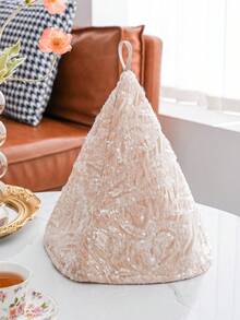 1个保暖羊毛茶壶套，甜点托盘套 - 香檳色 - 查看 6