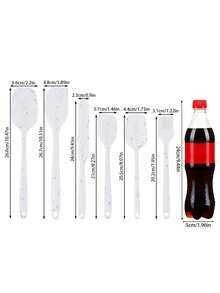 6pcs Silicone Scraper Set,Silicone Baking Set, Cake Cream Spatula, Jam Spreader, Silicone Oil Brush, Sugar Coated Spatula, Kitchen Cooking Spatula, Butter Spatula, Long Handled Baking Scraper, Pastry Brush, Baking Pan Oil Brush, Can Be Used For Stir Frying, Spreading And Stirring Cream, Jam, Chocolate, Butter And Batter - Multicolor - View 9