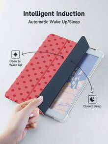 Ayotu Pink Polka Dot Pattern Tablet Case And Kindle E-Book Case, Compatible With 10th Generation, 11/Air 4th/Air 7th/9.7 Inches, Compatible With Samsung Galaxy Tab A9 Plus, Kindle (11th Generation -2024 Version) (6 Inches) Kindle Paperwhite 12th Gen 2024, It's A Great Holiday Gift With Stylish And Simple Patterns. - Multicolor - View 5