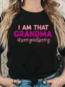 Camiseta con la frase Soy esa abuela, lo siento, no lo siento para el día de la madre - Negro - Ver 6