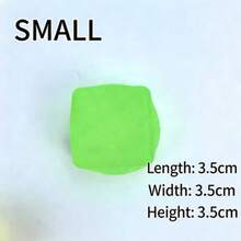 1pc Malleable Ice Cube Malt Slow Rebound Squeeze Toy, Sensory Toy For Stress Relief, Fidget Cube For Adults To Relieve Anxiety, Suitable For Classroom, Outdoor, Office, Desk Decor, Classroom Rewards, Birthday Gifts, Valentine's Day Gifts, Party Favors And Holiday Gifts - Multicolor - View 11