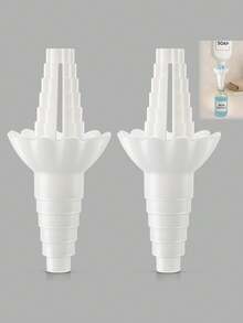 1/2pcs Universal Bottle Emptying Supplies - Reusable Liquid Transfer Connector, Waste Free Funnel Adapter, Compatible With Soap, Shampoo, Conditioner, Lotion And Bathroom Use, Durable Plastic Design, Bathroom Necessities, Modern Kitchen Supplies - Multicolor - View 5