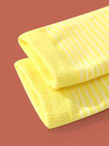 1双多色中筒袜礼品套装，男女通用情侣款，柔软甜甜圈设计新奇袜子，创意美食灵感独特设计，舒适百搭 - 彩色 - 查看 9