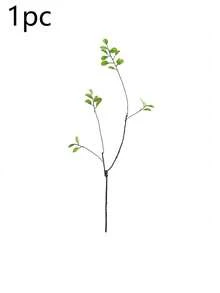 1/3 lá sung nhân tạo, thân dài - Lý tưởng cho cắm hoa, trang trí nhà cửa & văn phòng - Có thể dùng làm vật trang trí bình hoa và điểm nhấn cho bó hoa, phù hợp cho trang trí nhà cửa, văn phòng, quà tặng Ngày của Mẹ, quà tặng Ngày Valentine, trang trí Lễ Phục Sinh, trang trí bàn ăn, trang trí phòng học, cây giả - màu xanh lá - Xem 5