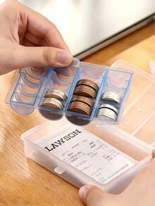 Coin And Banknote Storage Box, Organizer For Storing And Sorting, Small Change Holder For Coins And Bills, Multifunctional Small Item Storage Box - Multicolor - View 4