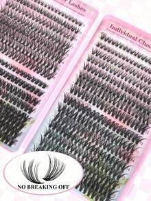 640PCS Individual Lash Clusters Large Capacity 30D+40D+50D D Curl 9-16mm DIY Lash Clusters Natural Look&Extra Thick&Wispy&Ultra Soft&Super Light Reusable Individual Segmented False Eyelashes Eyelash Extension Kit With Makeup Tools 2 Lash Brushes For Beginner Use At Home Or On-The-Go For Daily Life&Wedding&Party&Music Festival&Mother's Daylash Clusters,Eyelash Clusters,Individual Eyelashes,Lashes,Fake Lashes - 黑色 - 查看 6