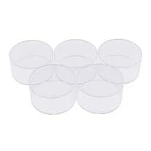 DONSU Transparenter 5-stufiger runder Gürtel-Organizer aus Acryl mit magnetischen, stapelbaren Deckeln, staubdichte Display-Aufbewahrung für Gürtel, Uhren, Schmuck - Verschiedenfarbig - Übersicht 8
