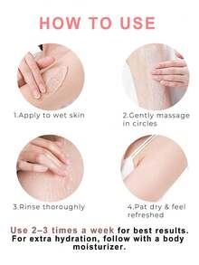 粉红石榴甜杏仁身体磨砂膏，令肌肤光滑亮泽——温和去除角质，同时提供保湿护理，300克 - 番石榴 - 查看 4