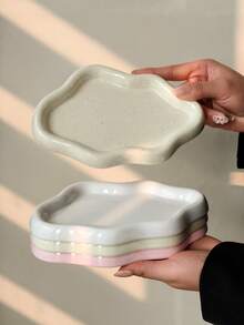 1pc Elegant Cloud-Shaped Jewelry Tray, Jewelry And Perfume Display Stand, Storage Organizer For Keys And Accessories, Home Decor For Living Room And Office, Suitable For Jewelry Storage, Tray, Gifts, Jewelry Holder, Trinket Dish - Multicolor - View 7