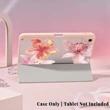 1个带笔槽的多角度磁吸支架保护套，支持自动休眠/唤醒功能，可爱平板电脑保护套，兼容Pro/Air/三星Galaxy A9/S9/S7/S10+/小米Pad/5/6/7 - 彩色 - 查看 8