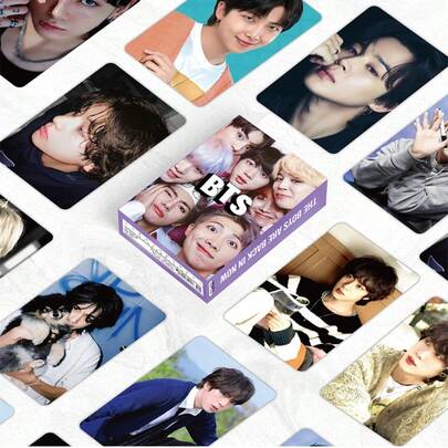 55pcs LOMO Cards "ARIRANG"/PERSONA World Map High-Definition Printing LOMO Cards, Including Members , Jimin, V, Collectible Cards, INS Style Kpop Music Merchandise, Fans Birthday Holiday Gift Idol Self-Portrait Peripheral Products