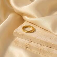 1枚时尚贝壳无限符号戒指，适合女性日常佩戴 - 不銹鋼戒指 - 查看 4