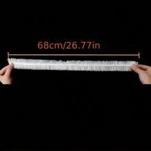 50pcs/Pack Thick Disposable Microwave Oven Dust Cover, Household Appliance Protective Film, Transparent PE Cover With Elastic Edge, Suitable For Kitchen Utensils & Electronics, Clear Visible Coverage, Tight Elastic Fit - Full Coverage - View 5