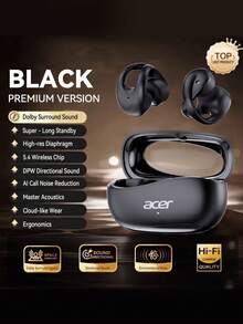 Acer OHR555 藍牙耳夾式設計 重低音立體聲 OWS 無線耳機 開放式耳機 低延遲 舒適佩戴 適用遊戲 商務 運動 跑步 健身 - 均碼 - 查看 14